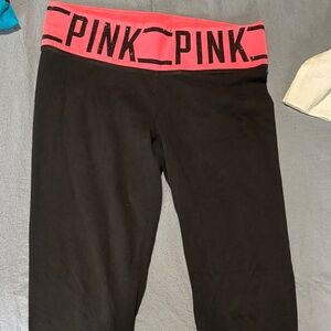 Victoria's Secret Kids Leggings with Pink Waistband